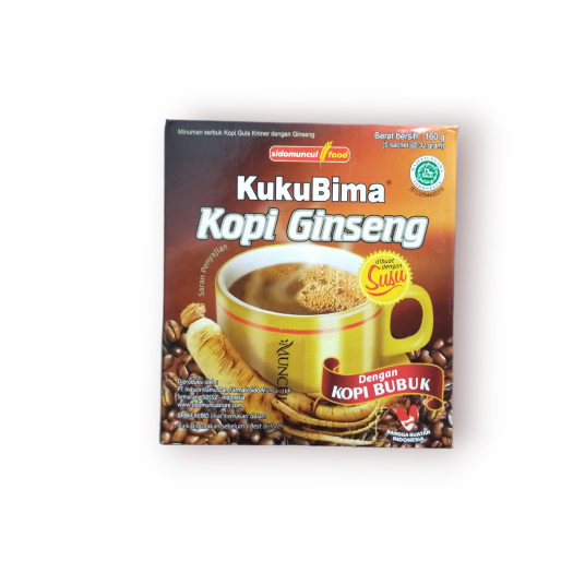 

Kuku bima Kopi Ginseng Box Isi 5 Sachet