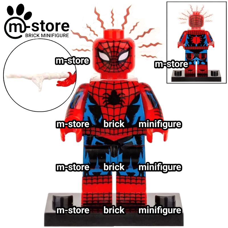 brick spiderman 1962 mini toy figure