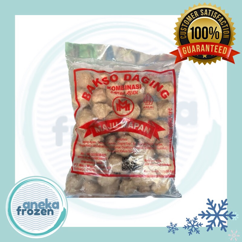 

mm maju mapan bakso daging bulat 50 biji aneka frozen malang