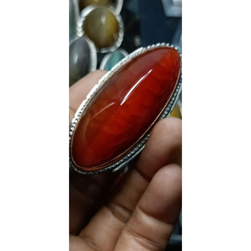 natural akik pandan merah jamblang