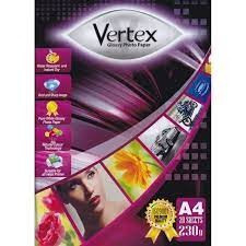 

Kertas Foto Glossy A4 Vertex 230g