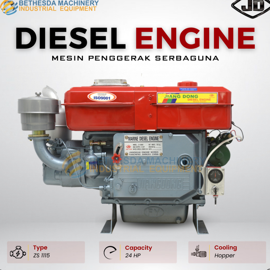 Mesin Diesel 24 PK 24 Hp Penggerak Solar ZS 1115 JiangDong