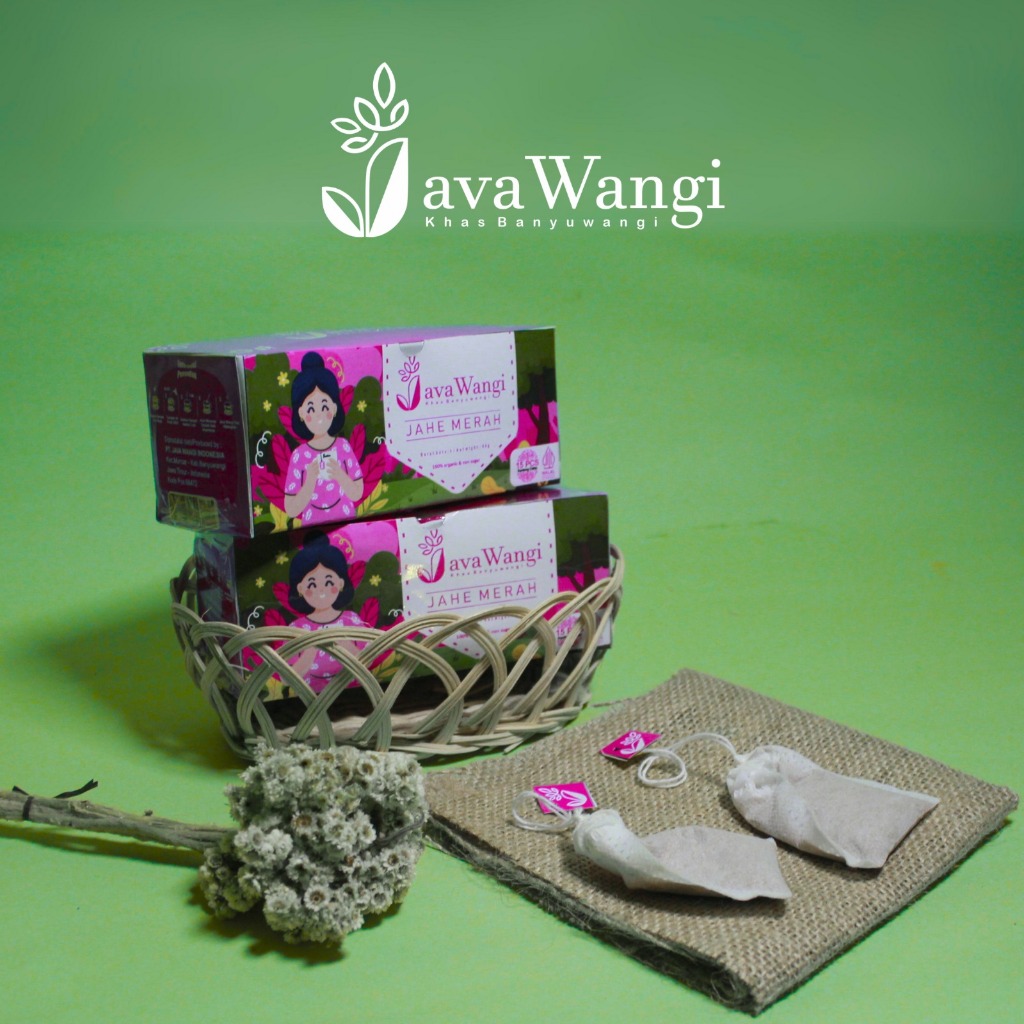 

Jahe Merah Celup Asli Box 15 Tea Bag/Javawangi/Mengatasi batuk dan radang tenggorokan