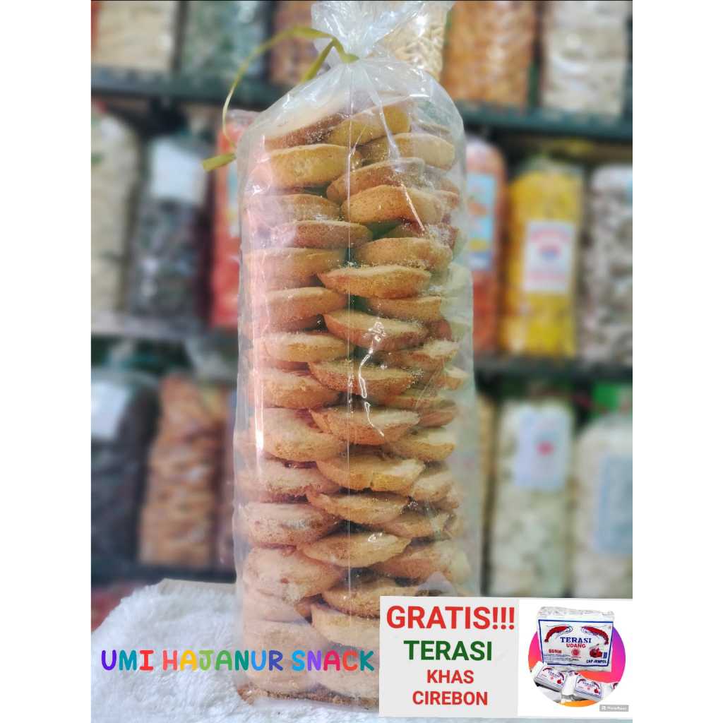 

(GRATIS TERASI) KHAS CIREBON//500GRAM KUE BOLU PANGGANG RASA VANILA//SNACK//MAKANAN RINGAN