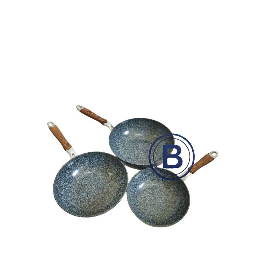 Shuma - Stir Wok Keramik / Wajan Penggorengan Keramik / Wajan GG Satu / Wajan Keramik Anti Lengket