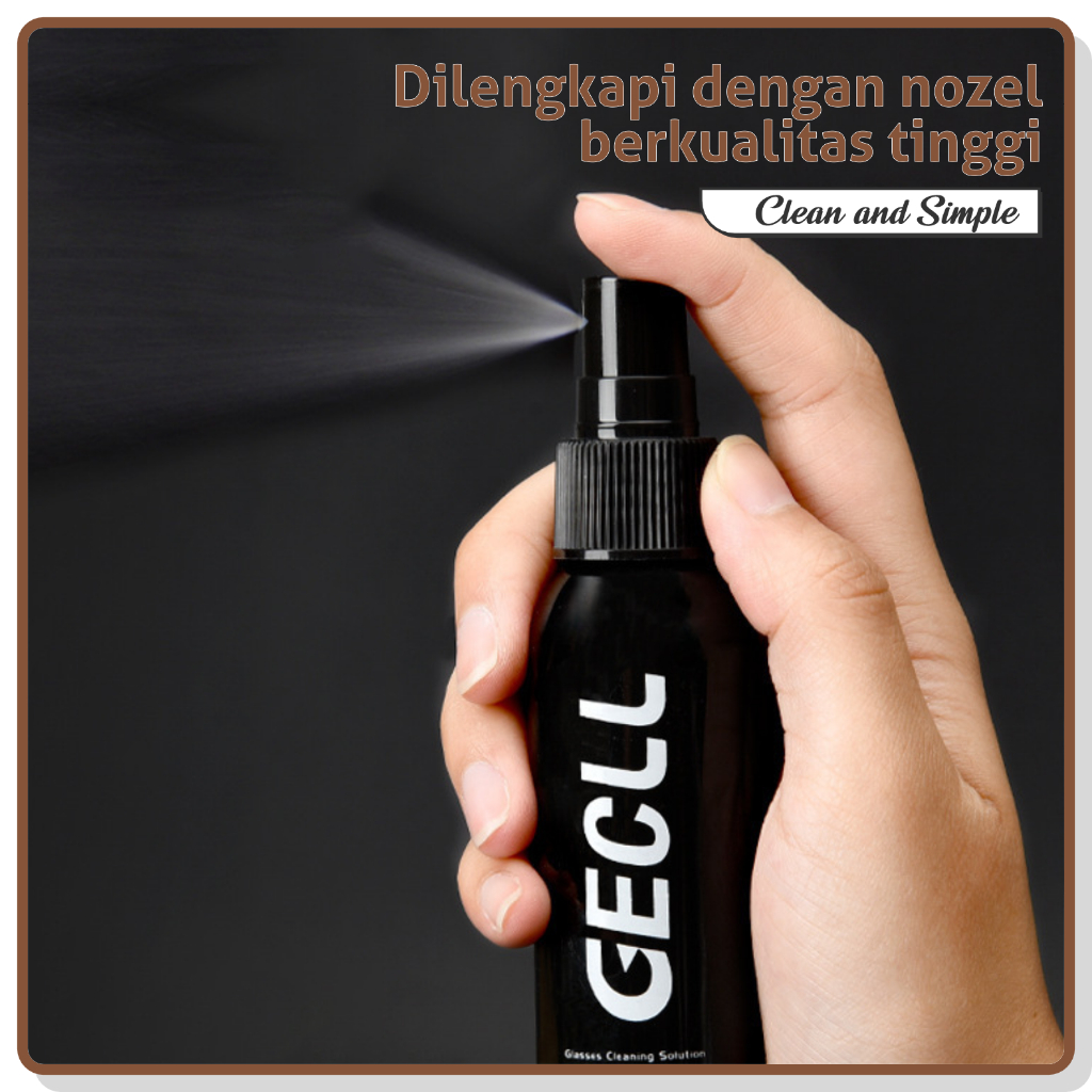 La Chapella - Cairan Pembersih Biasa Anti Fog Spray Lensa/Kacamata/hp/Kamera/Jam Tangan Cleaner Spray Termurah Free Lap P007 P010-4