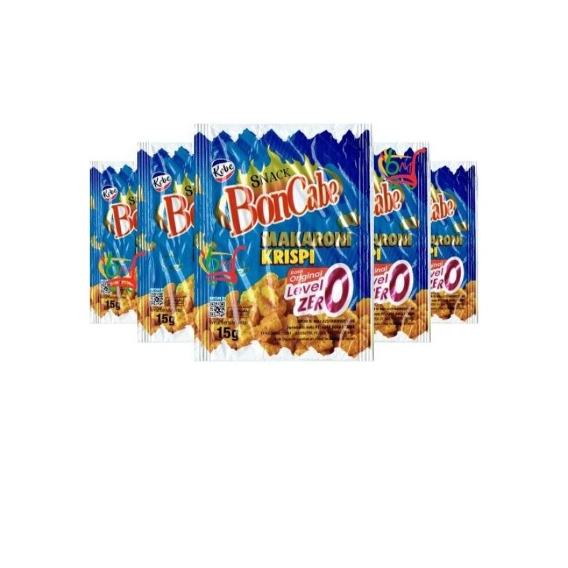 

Makaroni Krispi Snack Bon Cabe Rasa Original Level Zero 0 renceng isi 10 pcs