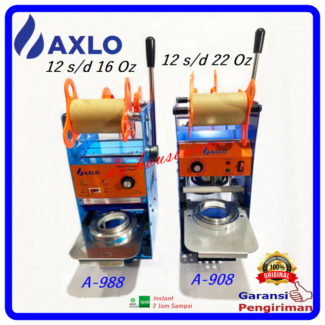 Alat Press Gelas Cup Sealer Mesin Penyegel Gelas 22 Oz Dan 16 Oz Axlo A-908 A-988