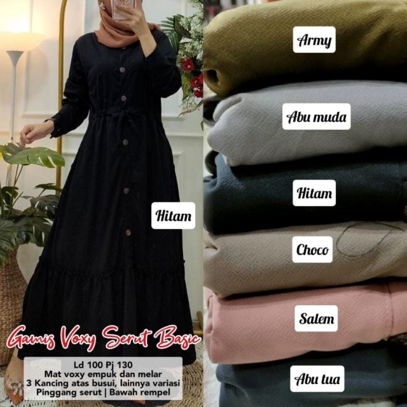 COD // GAMIS VOXY SERUT BASIC // GAMIS BAWAH REMPEL