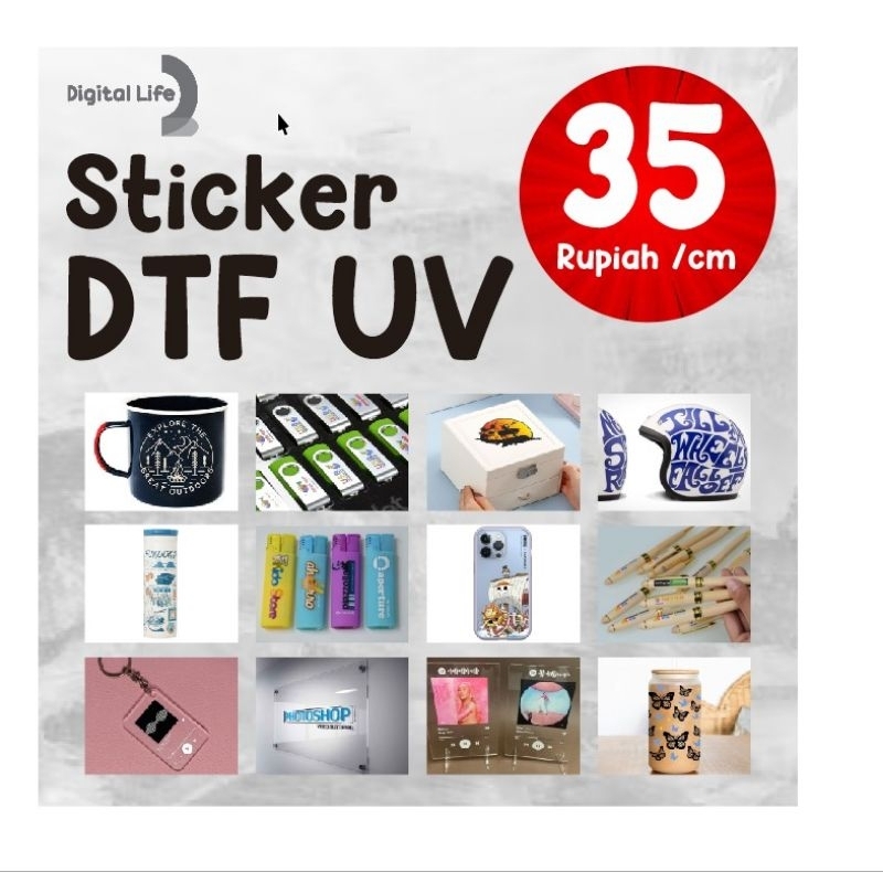 

STICKER DTF UV/DECAL KERING