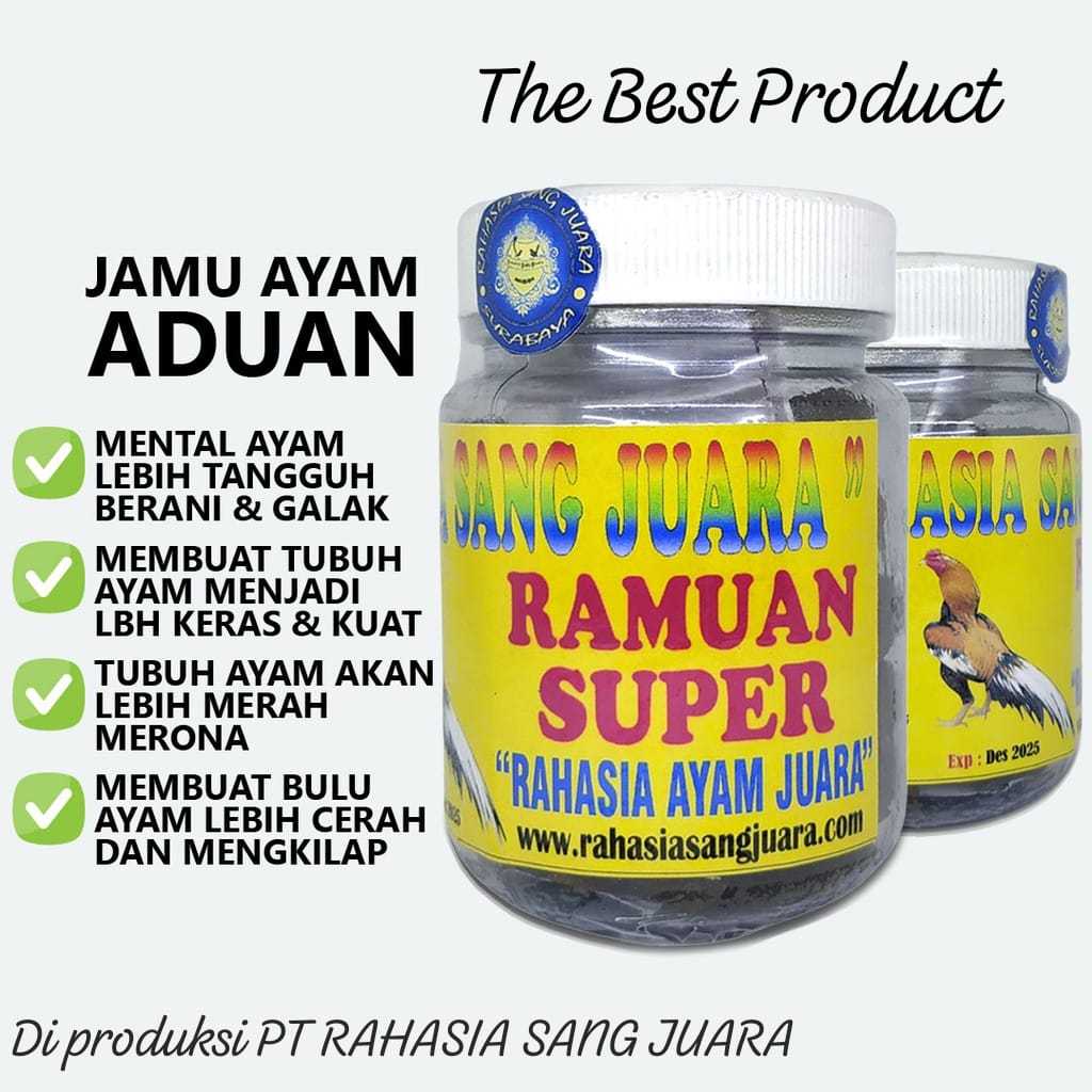 Jamu Ayam Aduan  BANGKOK Terbaik  Petarung Laga RAHASIA SANG JUARA