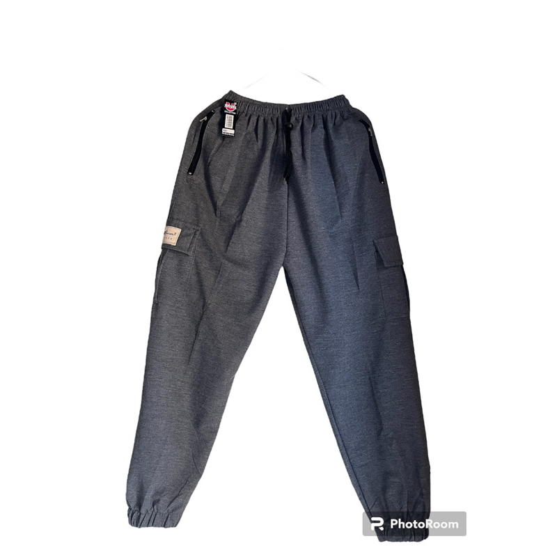 Celana Cargo Unisex Pria/Wanita korea