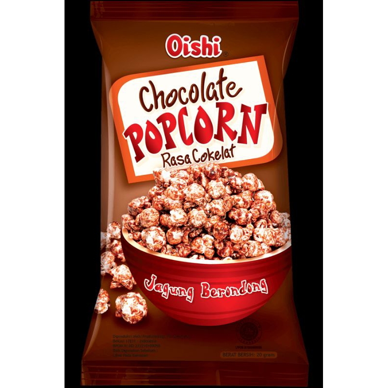 

SNACK OISHI POP CORN RASA CHOCOLATE JAGUNG BERONDONG PER PCS