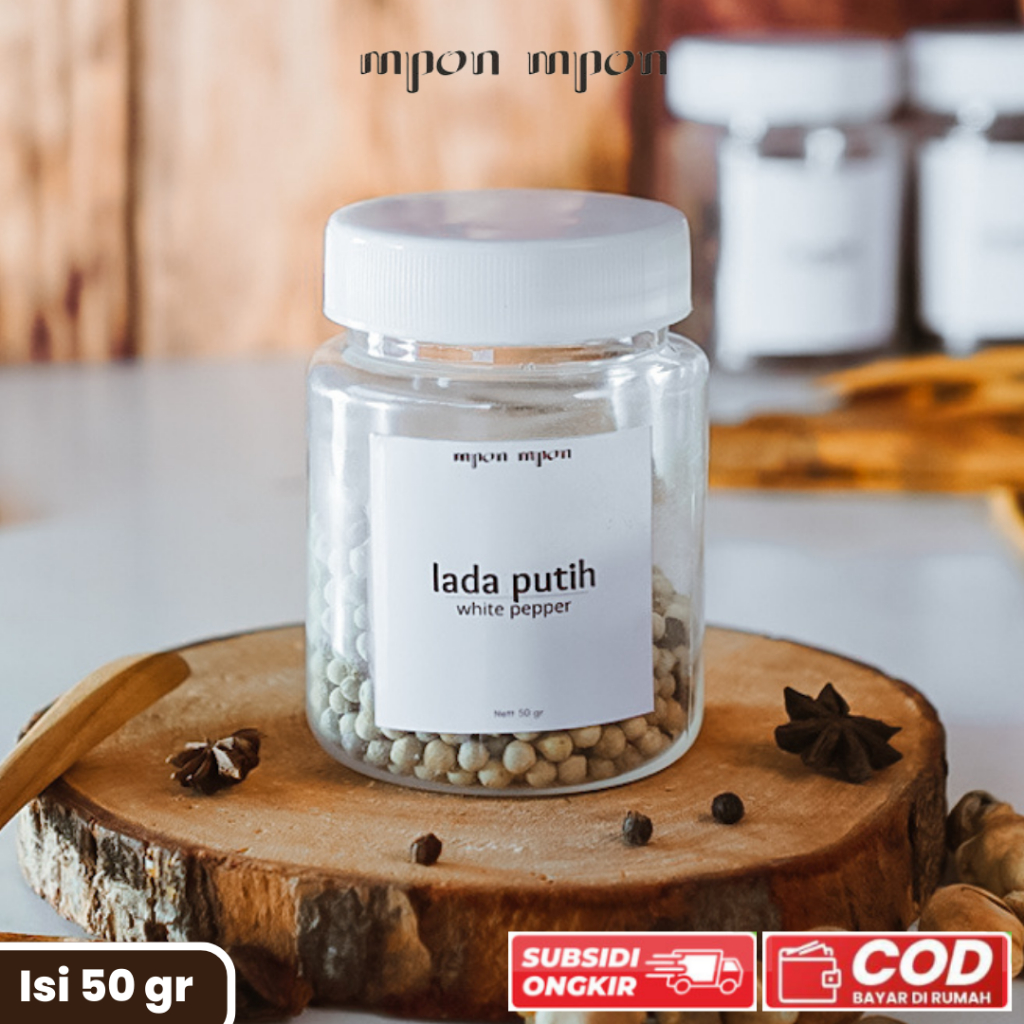 

Lada Putih Bumbu Dapur Kualitas Premium Toples Isi 50 gr