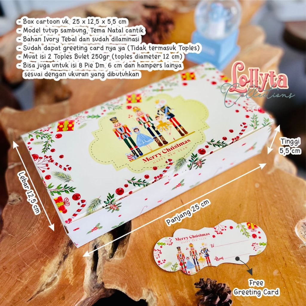 

Box Natal isi 2 toples bulet 250gr Tema Christmas Ballet Nutcracker