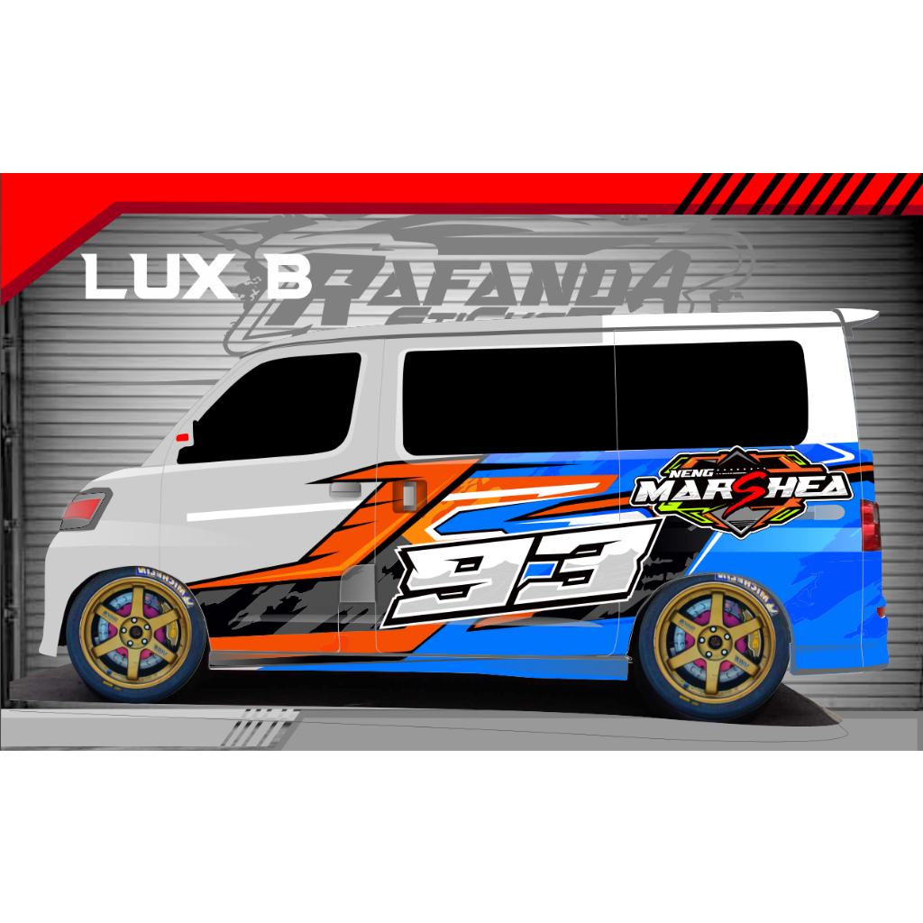 stiker decal blindvan  luxio,grandmax Apv AVANZA SEDAN DLL