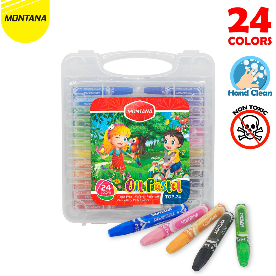 

➴❄❈ MONTANA Oil Pastel / Krayon Minyak Montana TOP-24B / 24 Warna / Colors Ready Stock