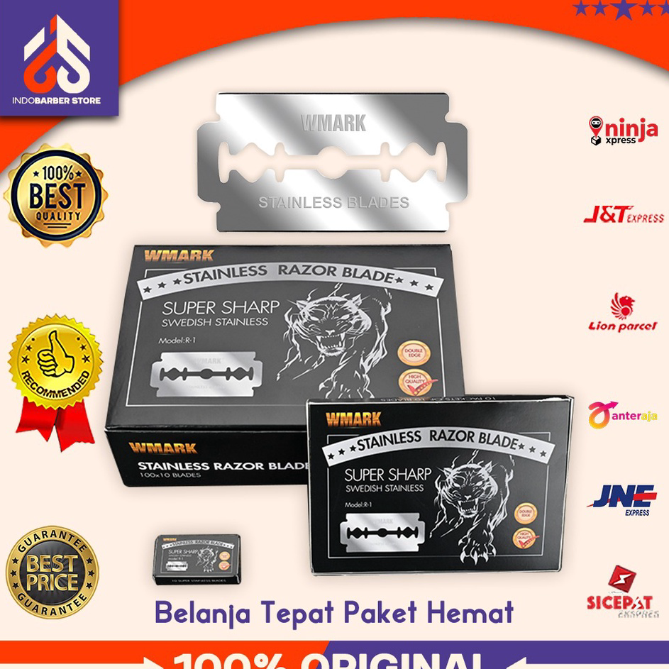 Best Seller Silet Wmark R-1 Satuan Isi Ulang Razor Alat Cukur Rambut Barbershop Original