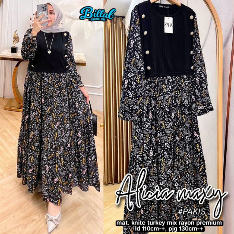 READY JS. ALICIA MAXY POLKA | PAKIS LABEL JASMINE KNIT MIX RAYON