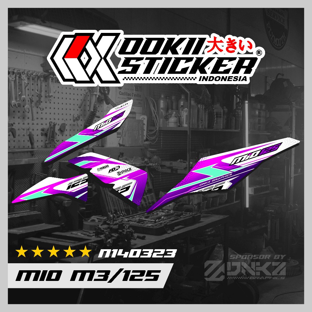Stiker Mio M3/Z Decal Striping Standar Mio M3/Z Premium Solariz N140323 OOKII