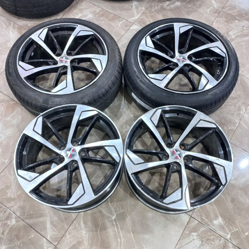 VELG MOBIL BEKAS HSR ARAI R19X8.5 PCD 5X114'3 + BAN 2PCS 235/45 R19