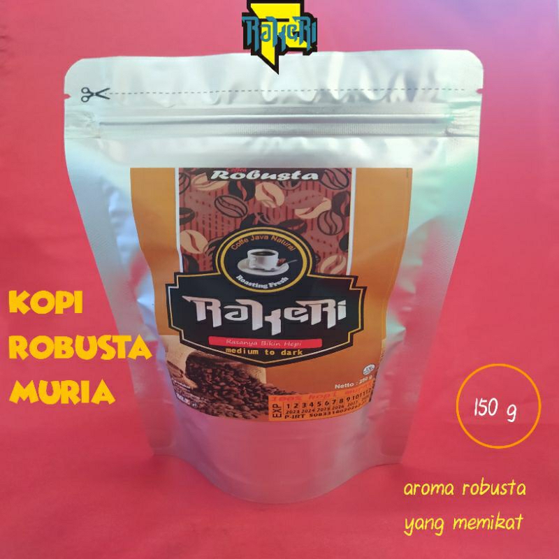 

Kopi robusta muria murni 150 gram - biji kopi murni bubuk asli muria