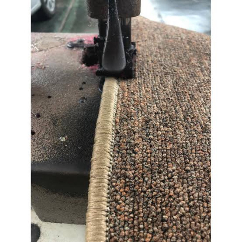 Obras Karpet Bordir Jahit Pinggir ( hanya obras / tidak termasuk karpet )