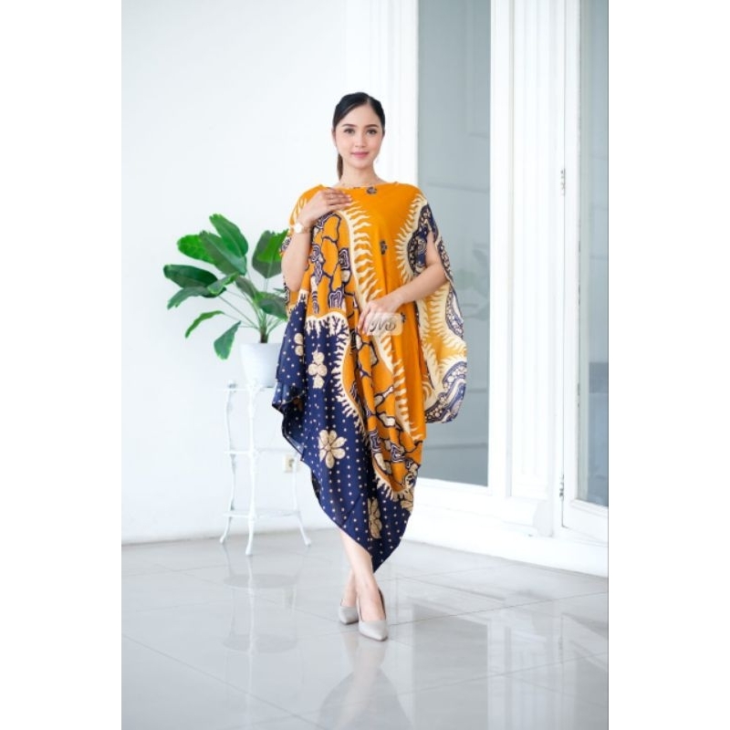 Dress Kaftan Batik Solo bahan Paris Premium