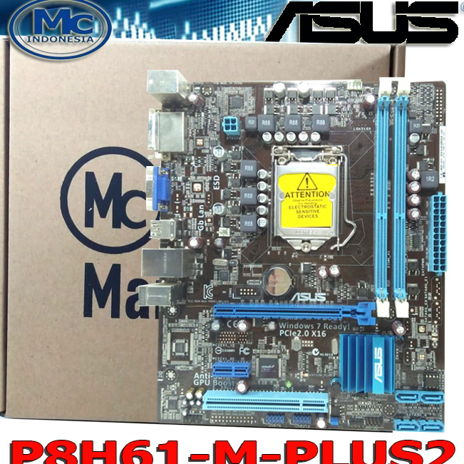 Murah Mainboard MOBO MOTHERBOARD GAMING PC  H61 DDR3 socket 1155 ASUS ➭➱✥❄