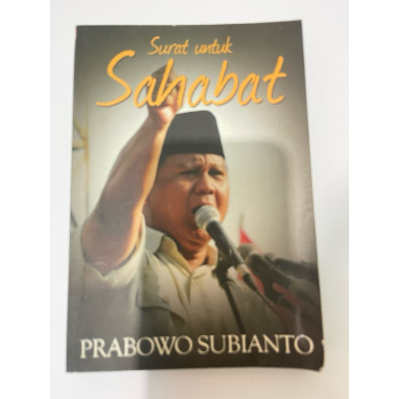Buku Surat Untuk Sahabat Prabowo Subianto