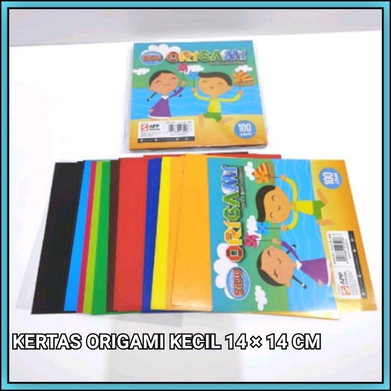 

1 Pak Kertas Origami Kecil 14 × 14 Cm Sidu Warna Warni Isi 100 Lembar