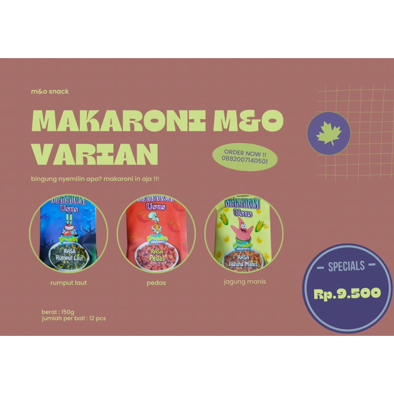 

MAKARONI USUS MAK&OCOH VIRALLL