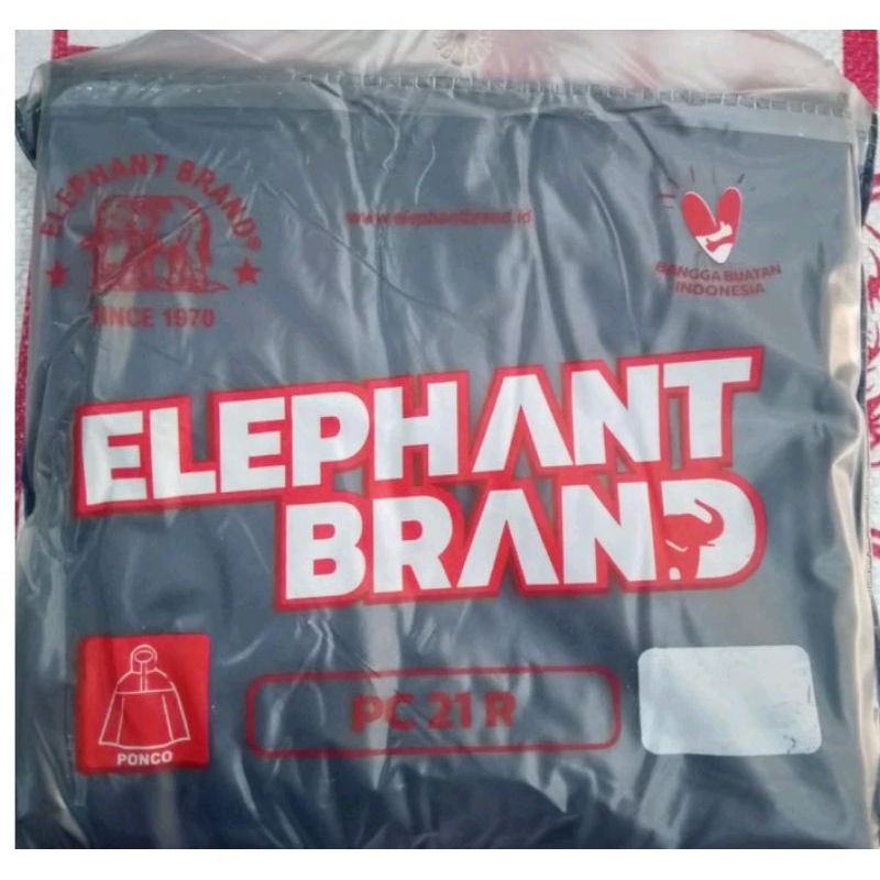 Jas Hujan Ponco  2 kepala elephant Brand