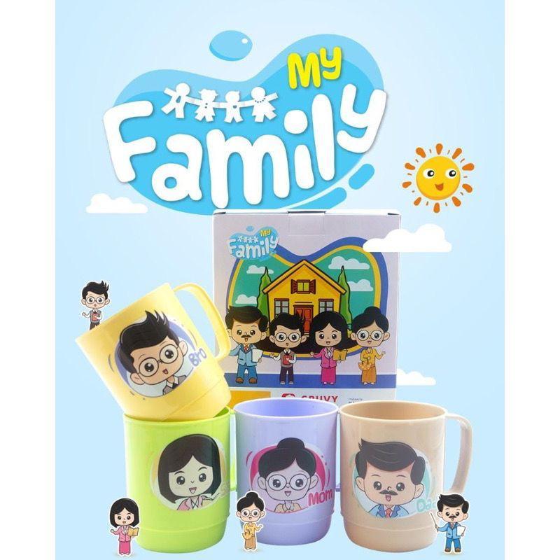 MUG FAMILY / MUG KELUARGA  MICRO TAHAN PANAS DAN DINGIN / GELAS KELUARGA