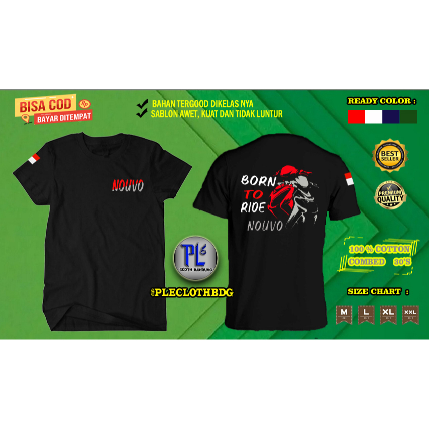 KAOS BAJU PRIA WANITA KAOS BAJU MOTOR YAMAHA NOUVO Z  KAOS KEREN BAJU BAGUS KAOS NOUVO Z INDONESIA  