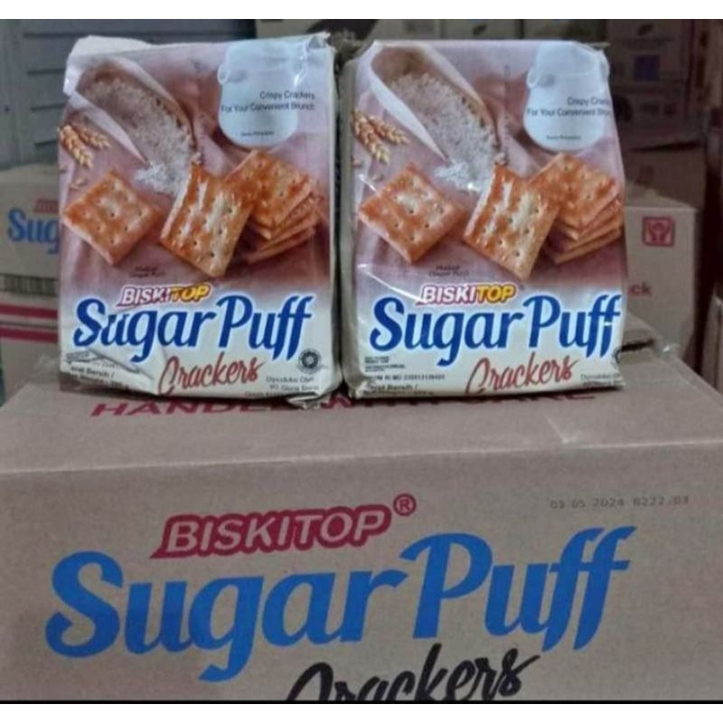 

Biskitop sugar puff 280gr kartonan isi 12pack