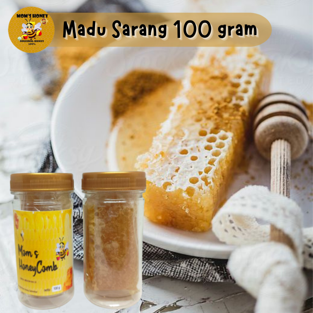 

Sarang Madu Asli Murni 100 gram / Moms HoneyComb Original