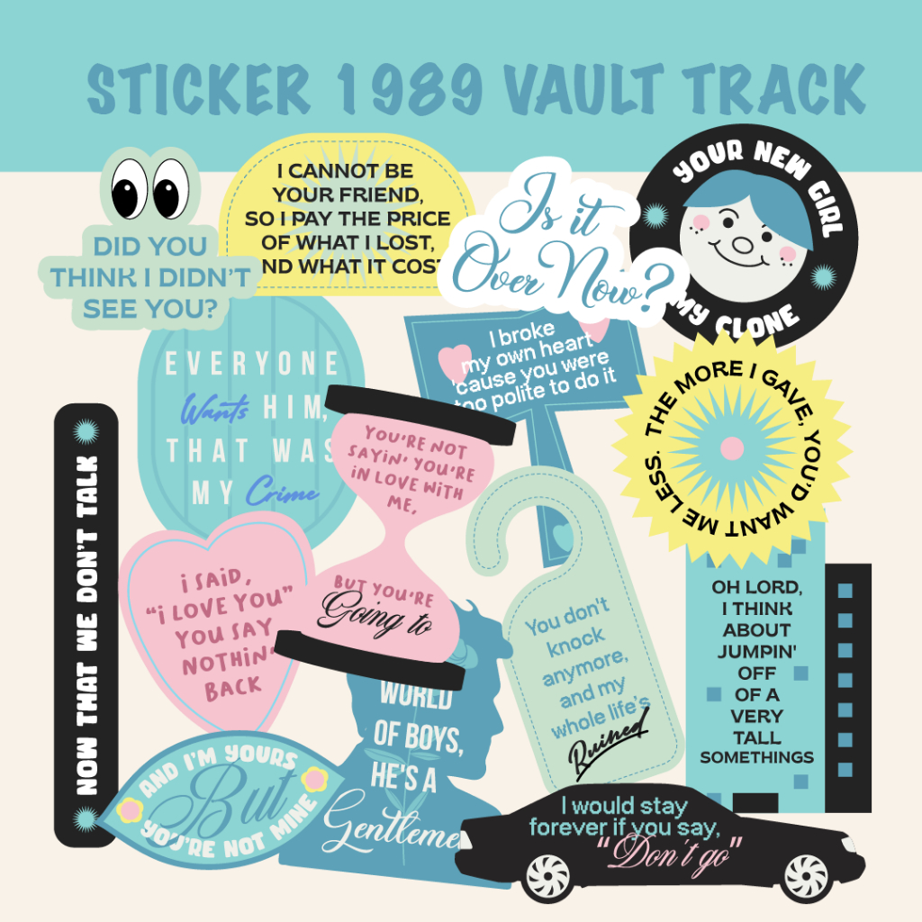 

Sticker Vault Track 1989 TV Taylor Swift