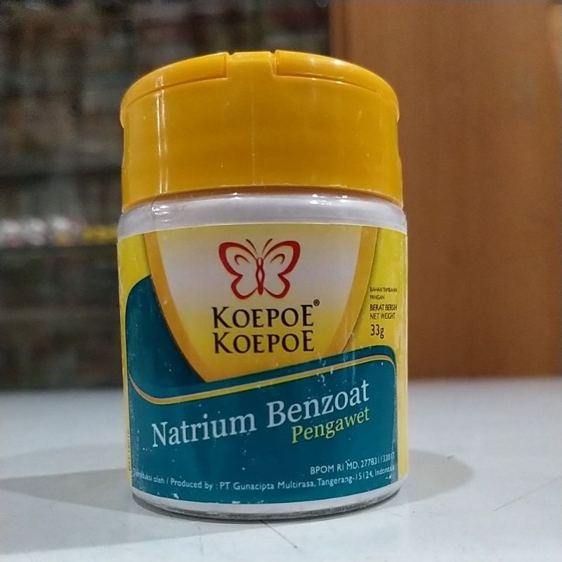 

NATRIUM BENZOAT KUPU KUPU 33 GRAM