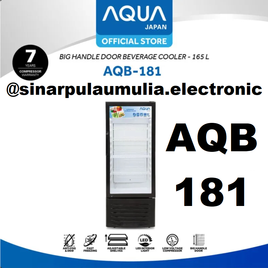 Aqua Showcase 1 Pintu 170 Liter Low Watt - AQB-181 / AQB 181 / AQB181