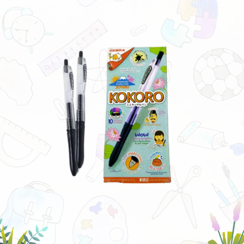 

KOKORO GEL PEN BLACK / PULPEN GEL / BALL PEN KOKORO GEL PEN BLACK ( DUS )