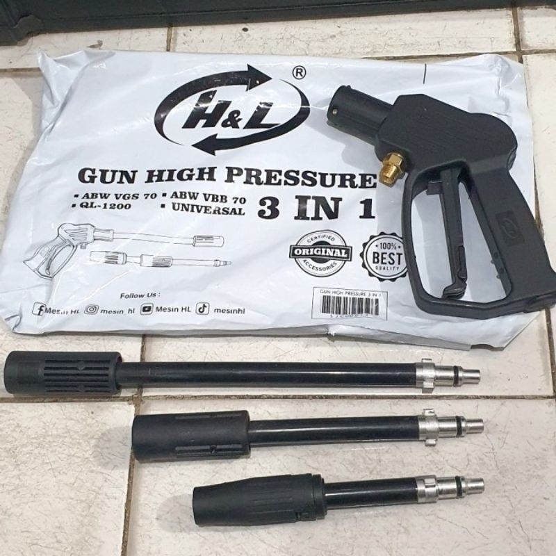 Gun Jet Cleaner 3 In 1 - Stok Steam H & L