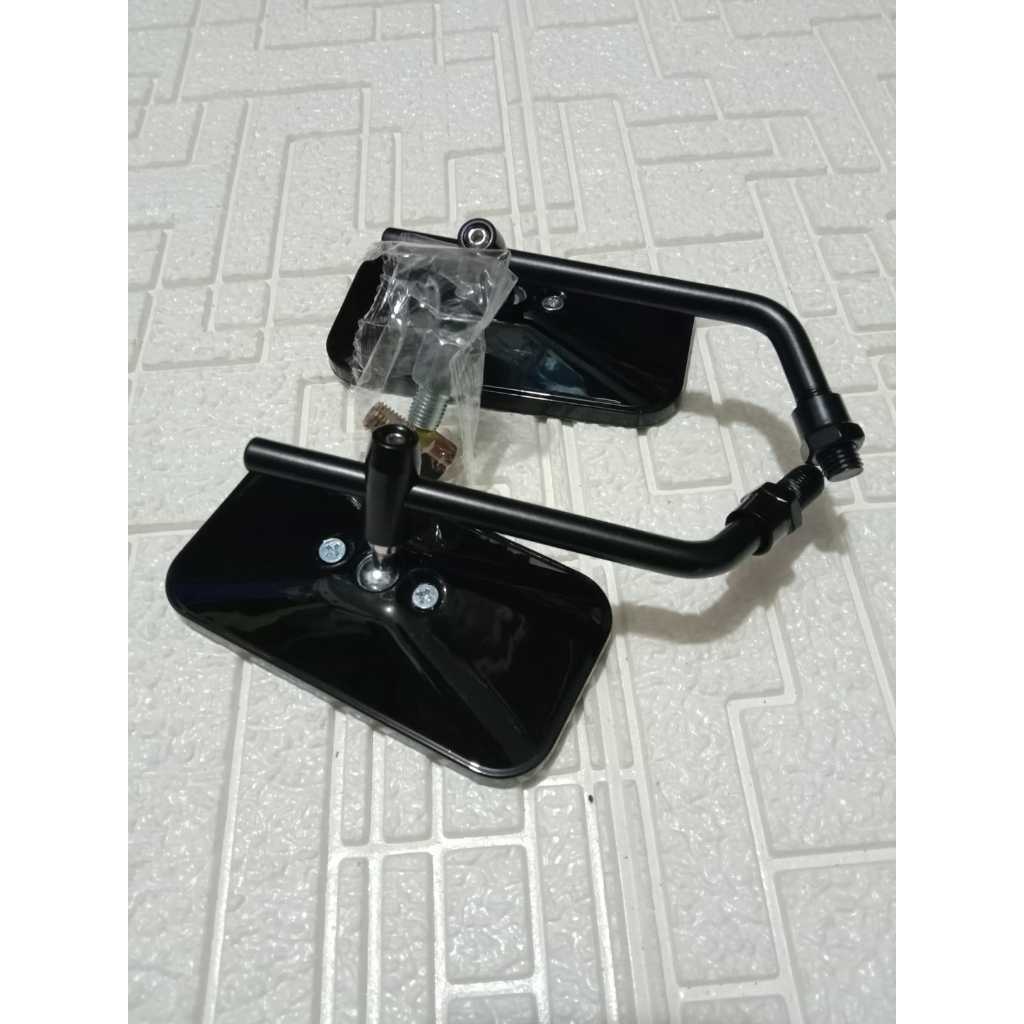 spion kotak /spion retro spion hitam kotak Drat honda-yamaha universal