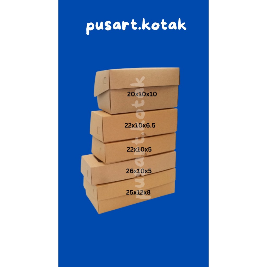 

Box Packaging Dus Brownies / Roti Bakar / Bolu Gulung