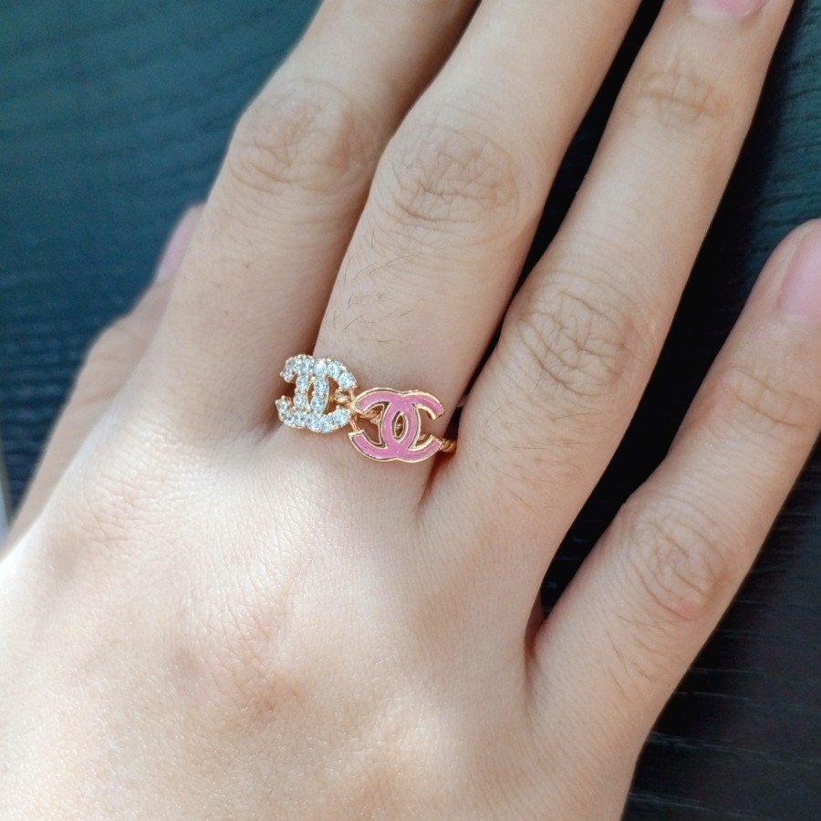 Cincin Wanita Fashion Zircon Mas Kuning Uk14 16k 70% 2.25gram (CM46)