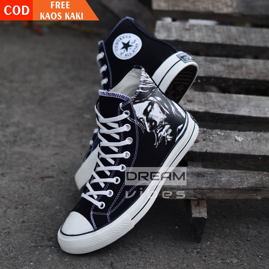 PROMO CONVERSE CHUCK TAYLOR 70'S X NIRVANA KURT COBAIN SEPATU KANVAS SNEAKERS GRUNGE BNIB
