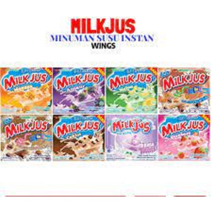 

MILKJUS MINUMAN SERBUK MILK JUS ANEKA RASA SUSU (1 RENCENG ISI 10 SACHET)