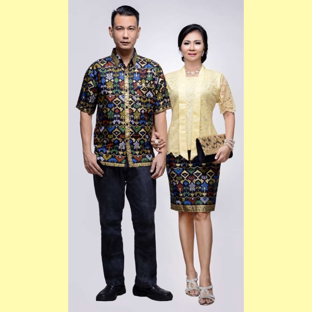 BATIK SARIMBIT/COUPLE ROK N BLUS LAVANIA BROKAT PRODO // COUPLE SARIMBIT SERAGAM SETELAN PASANGAN RN