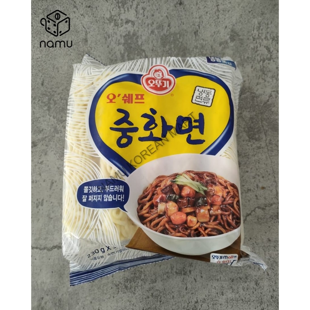 

Ottogi Ochef Chinese Style Noodle 1150gr / Ottogi Mie Basah / Chinese Noodle / Mie Basah Korea