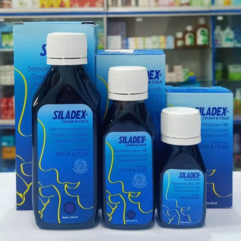 Siladex Cough & Cold Sirup 30ml 60ml 100ml (Biru) / Obat Pilek / Obat Batuk Tidak Berdahak / Obat Hi